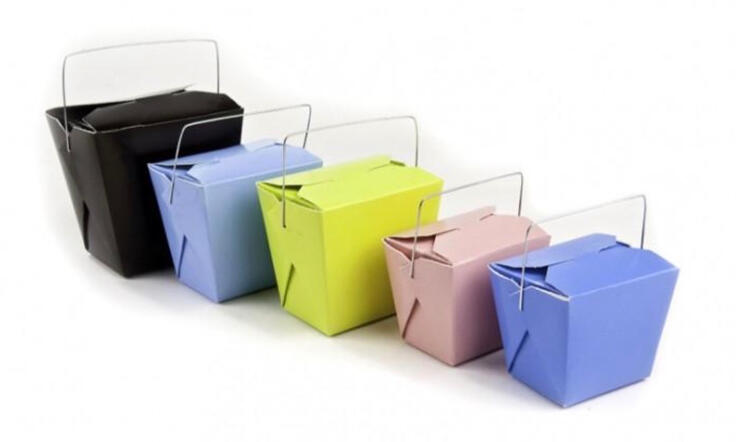 noodle box with handle