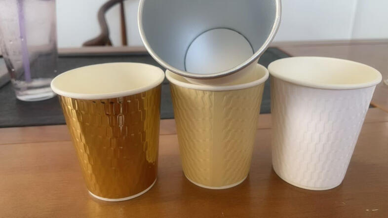embossed paper cup